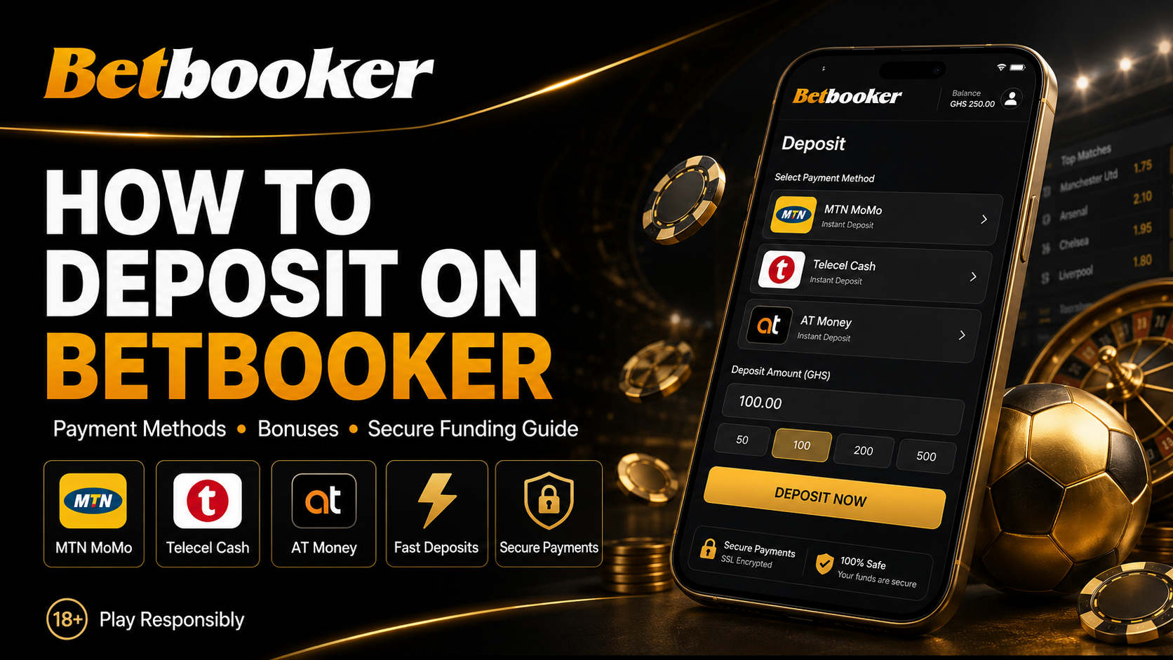 How to Deposit on Betbooker: Payment Methods, Bonuses and Secure Funding Guide